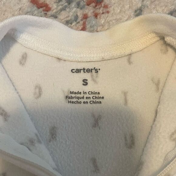 Carters Fleece Sleep Sack Alphabet ABC Small 0-3 months - Picture 3 of 3